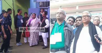 Ivy and Shakhawat cast their votes