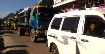 খাগড়াছড়িতে পিসিপির সড়ক অবরোধ