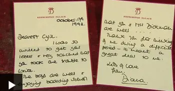 Handwritten Diana letters sell for £15,100 at auction