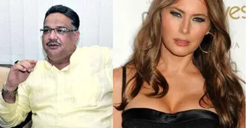 Melania trump on Indian minister’s mobile?
