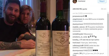 Messi celebrated his mother’s birthday  