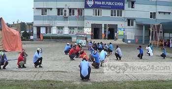 পলাশে প্রাণ-আরএফএল ও ফায়ার সার্ভিসের উদ্যোগে মহড়া