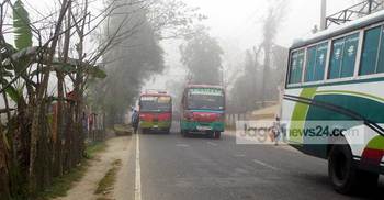 পটুয়াখালীতে বাস চলাচল স্বাভাবিক