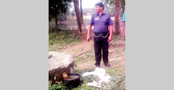 কলমাকান্দায় মর্টারের অবিস্ফোরিত গোলা উদ্ধার