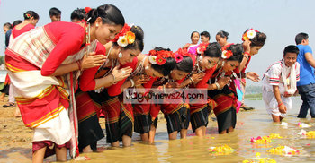 পাহাড়ে বৈসাবি উৎসব শুরু