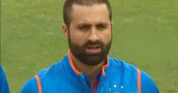 Parvez Rasool draws ire for chewing gum during national anthem
