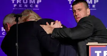 Trump rushed offstage by secret service