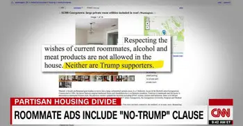 Roommate wanted: No Trump supporters