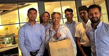 Bernicat visits new Holey Artisan