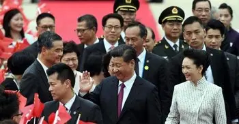 Xi Jinping makes first visit to Hong Kong as leader