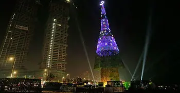 Sri Lanka unveils world’s tallest artificial Christmas tree 