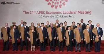 APEC leaders commit to fighting `all forms` of protectionism 