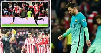 Barca lose fiery Bilbao affair 