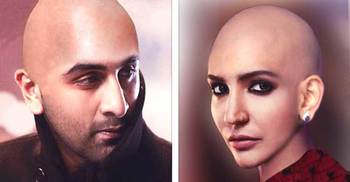 Ranbir and Anushka go bald in Ae Dil Hai Mushkil