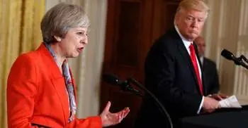 Trump and May pledge commitment to NATO