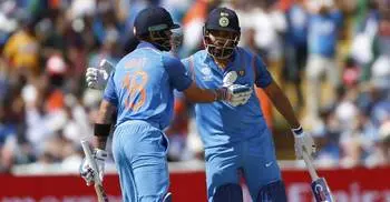 Rohit, Kohli steady India innings