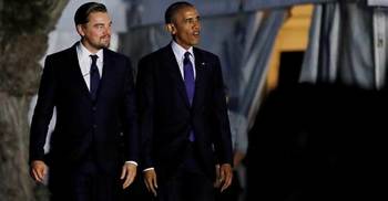 Obama, DiCaprio team up against climate change