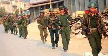 2 dead in fighting in Myanmar town on China border 