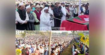রাষ্ট্রীয় মর্যাদায় সাবেক প্রতিমন্ত্রী নুরুল হুদার দাফন সম্পন্ন