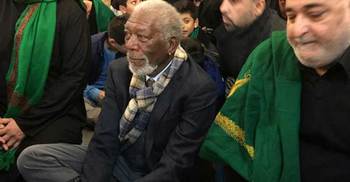 Morgan Freeman attends Ashura ceremony in London 