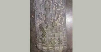 পোরশায় কষ্টিপাথরের মূর্তি উদ্ধার