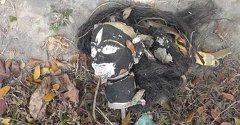 নেত্রকোনায় কালি মন্দিরে প্রতিমা ভাঙচুর