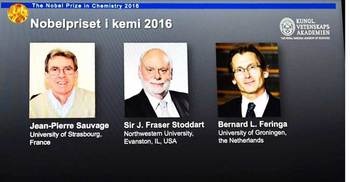 Trio wins Nobel chemistry prize for ‘world’s smallest machines’