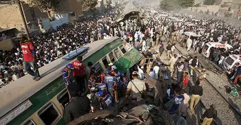 18 killed as trains collide near Karachi’s Landhi Railway Station