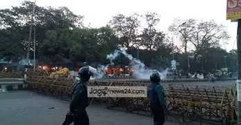 8-hour hartal: Cops fire tear gas at anti-Rampal activists