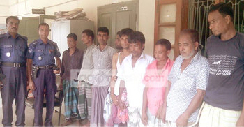 রায়গঞ্জে ৯ জুয়াড়িকে কারাদণ্ড