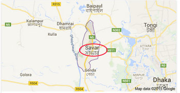 আশুলিয়ায় বাস উল্টে নারীর মৃত্যু