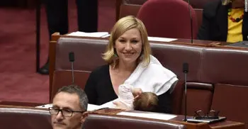 Australian senator makes history as she breastfeeds in Parliament