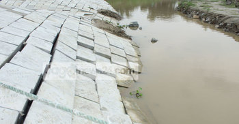 মাস না পেরোতেই পদ্মার বাঁধে ধস