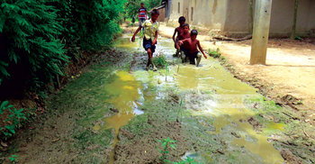 ৬০ বছরেও উন্নয়নের ছোঁয়া লাগেনি তাড়াশের গ্রামীণ সড়কে