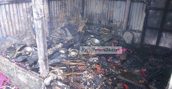 গ্যাসের চুলার আগুনে পুড়ল ৮টি বসতঘর