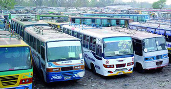 কুষ্টিয়ায় পরিবহন শ্রমিকদের অনির্দিষ্টকালের কর্মবিরতি ঘোষণা