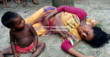 বাঁচানো গেল না সেই গৃহবধূর সন্তান