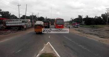 শঙ্কা কাটিয়ে গতি ফিরেছে ঢাকা-টাঙ্গাইল মহাসড়কে