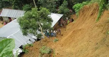 Landslide may occur at places in hills
