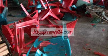 বক্তব্য না দিতে পেরে রাজশাহী পলিটেকনিকে ছাত্রলীগের ভাঙচুর