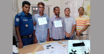 মির্জাপুরে ৪ ডাকাত গ্রেফতার