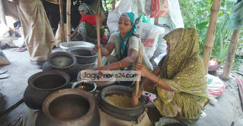 চাঁদপুরে মুড়ি পল্লীতে ব্যস্ততা