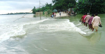 কুড়িগ্রামে নদ-নদীতে বাড়ছে পানি, বন্যার আশঙ্কা