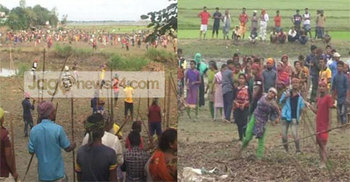 ভবানীপুর গ্রামে ফের সংঘর্ষে ৪০ জন আহত