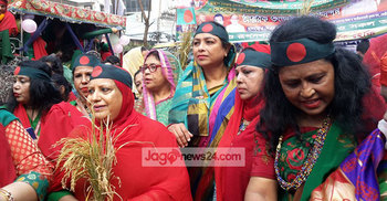 বিএনপির র‌্যালিতে নেতাকর্মীদের ঢল