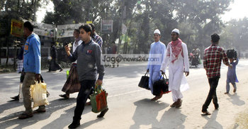 দ্বিতীয় দিনেও দিনাজপুরে ধর্মঘট চলছে