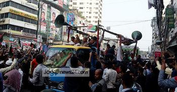 মোটরসাইকেলে মালিবাগে যান ফখরুল