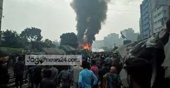 Tejturi Bazar slum fire doused