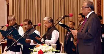 3 ministers, one state minister take oath