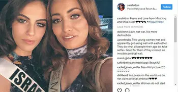 Miss Iraq forced to flee over selfie with Miss Israel